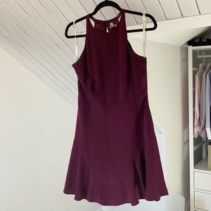 Shoshanna Purple Halter Neck Dress